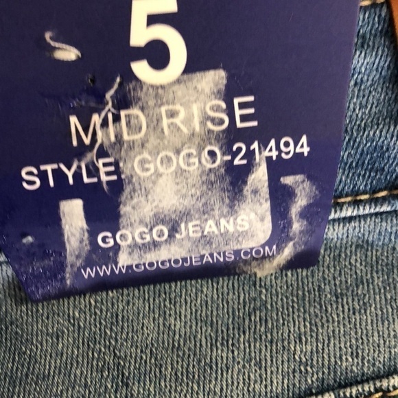 Gogo Jeans - Mid Rise Distressed Ankle Jeans - Picture 7 of 10
